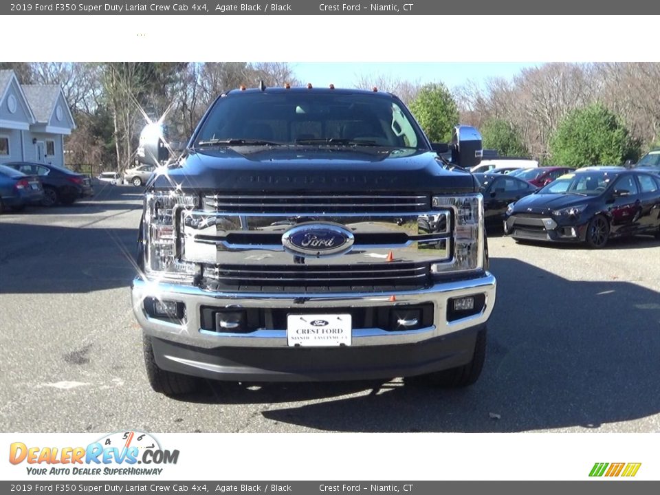 2019 Ford F350 Super Duty Lariat Crew Cab 4x4 Agate Black / Black Photo #2