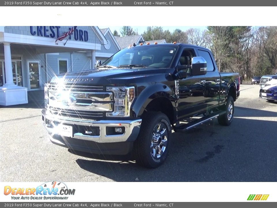 2019 Ford F350 Super Duty Lariat Crew Cab 4x4 Agate Black / Black Photo #3