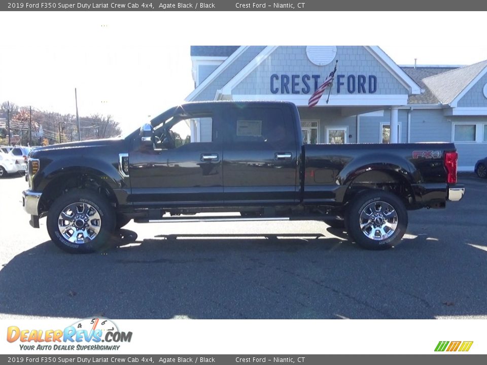2019 Ford F350 Super Duty Lariat Crew Cab 4x4 Agate Black / Black Photo #4