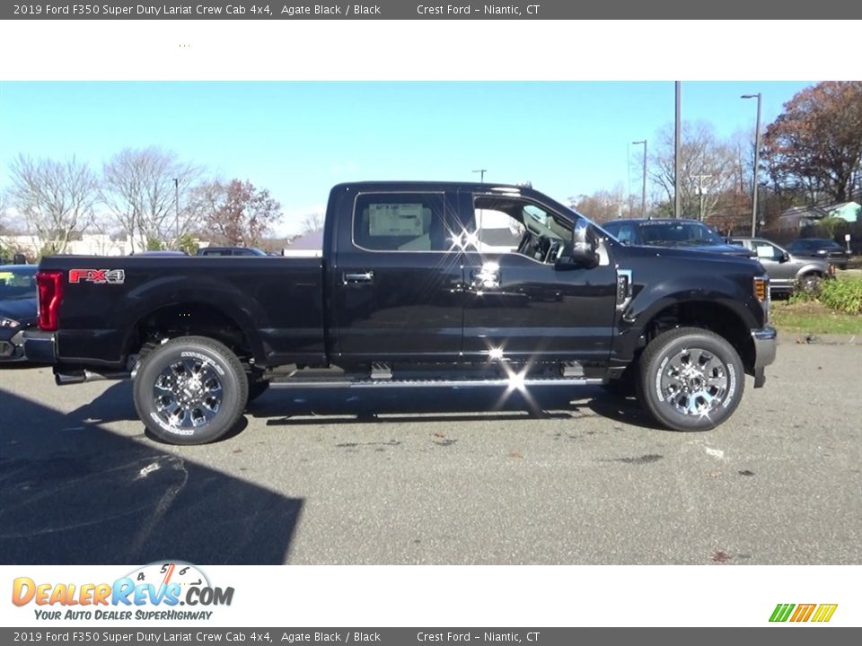 2019 Ford F350 Super Duty Lariat Crew Cab 4x4 Agate Black / Black Photo #8