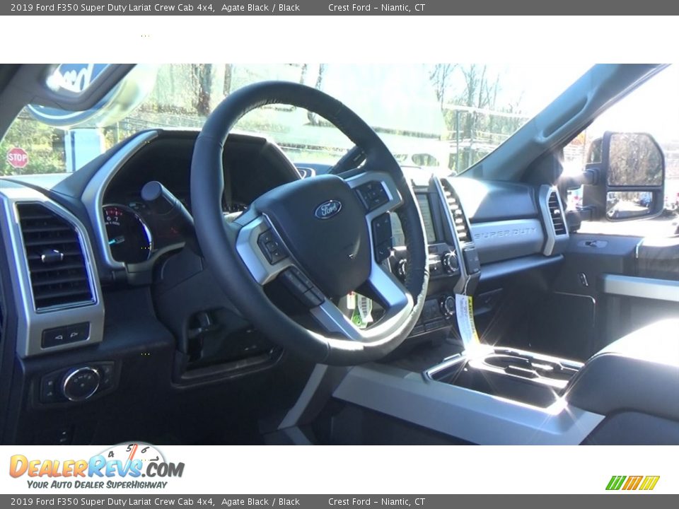 2019 Ford F350 Super Duty Lariat Crew Cab 4x4 Agate Black / Black Photo #10