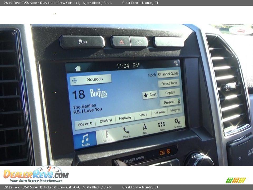 2019 Ford F350 Super Duty Lariat Crew Cab 4x4 Agate Black / Black Photo #14