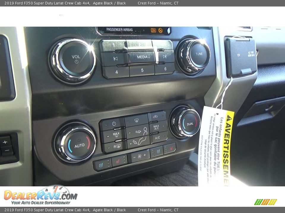 2019 Ford F350 Super Duty Lariat Crew Cab 4x4 Agate Black / Black Photo #15
