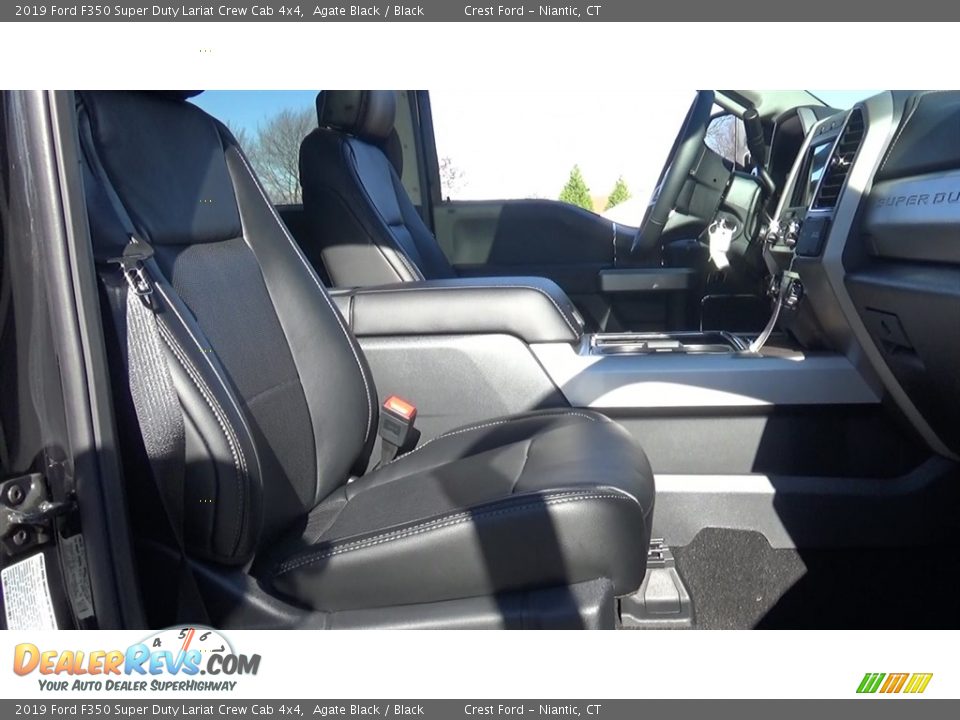 2019 Ford F350 Super Duty Lariat Crew Cab 4x4 Agate Black / Black Photo #24