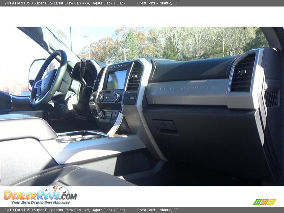 2019 Ford F350 Super Duty Lariat Crew Cab 4x4 Agate Black / Black Photo #25