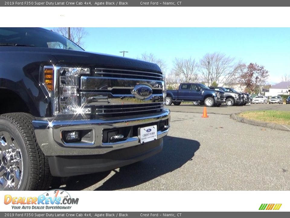 2019 Ford F350 Super Duty Lariat Crew Cab 4x4 Agate Black / Black Photo #28