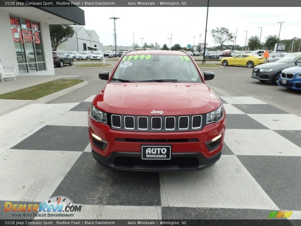 2018 Jeep Compass Sport Redline Pearl / Black/Sandstorm Photo #2