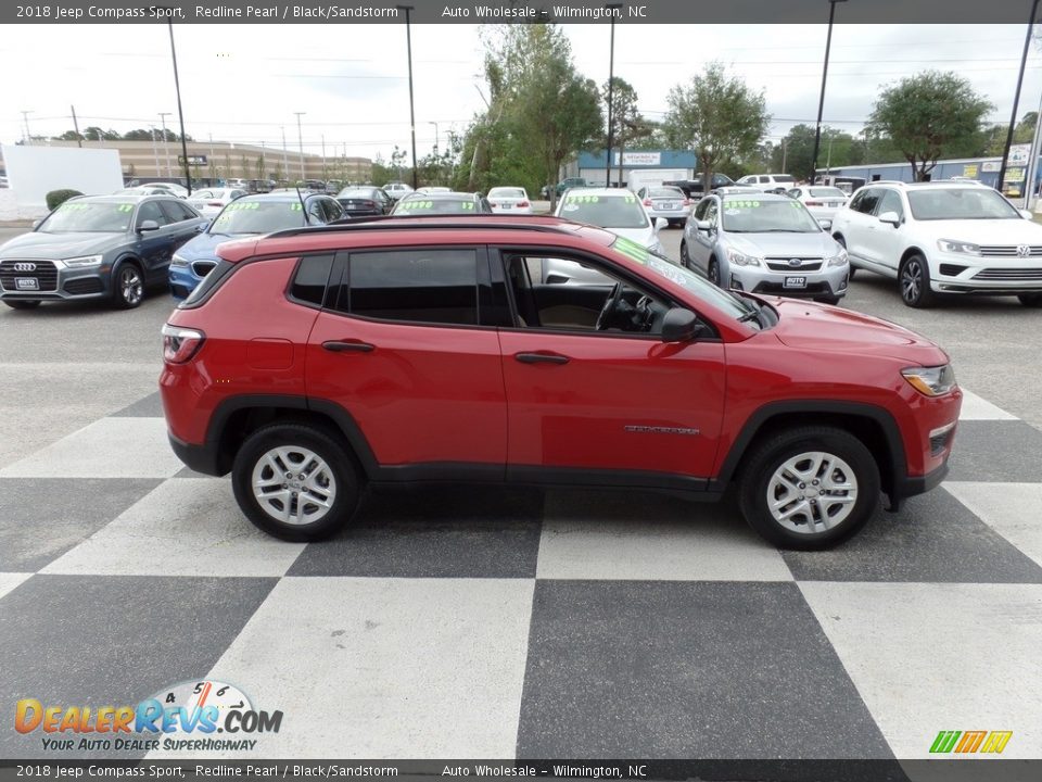 2018 Jeep Compass Sport Redline Pearl / Black/Sandstorm Photo #3
