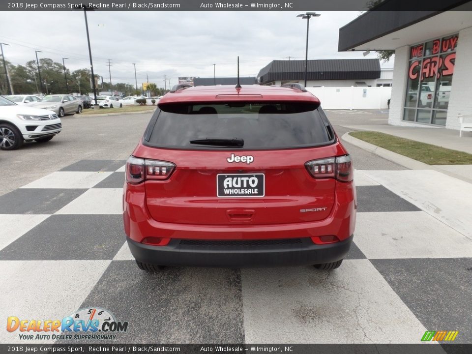 2018 Jeep Compass Sport Redline Pearl / Black/Sandstorm Photo #4