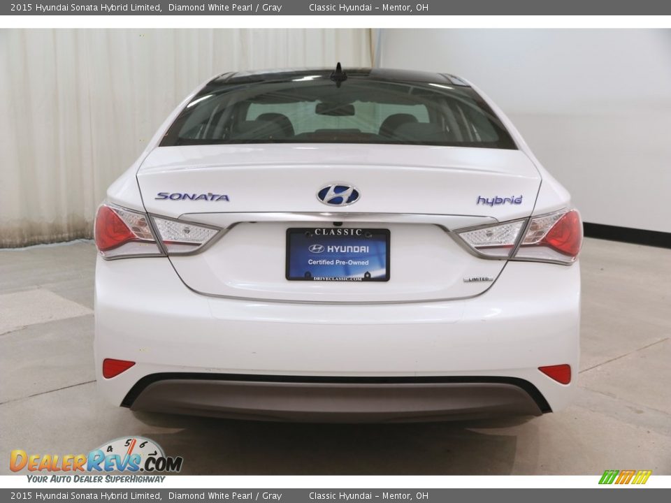 2015 Hyundai Sonata Hybrid Limited Diamond White Pearl / Gray Photo #20
