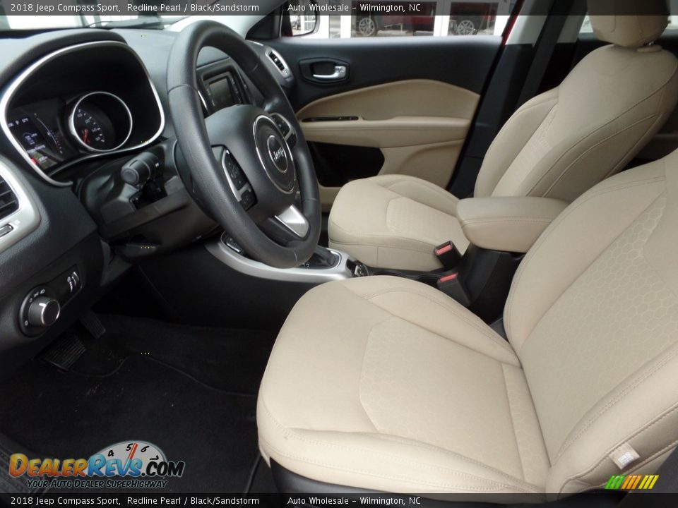 2018 Jeep Compass Sport Redline Pearl / Black/Sandstorm Photo #11