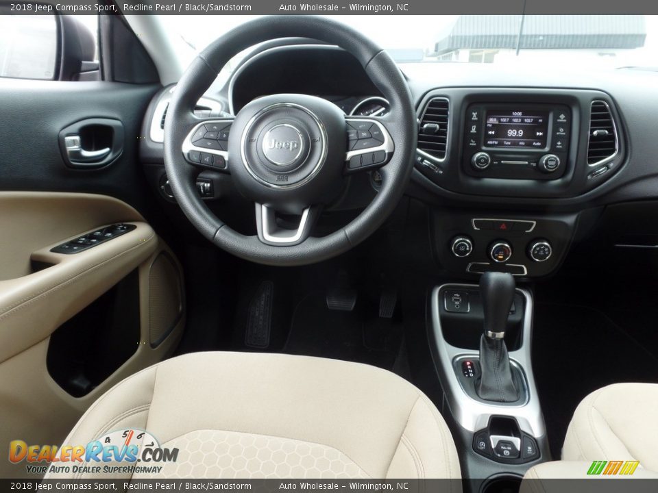 2018 Jeep Compass Sport Redline Pearl / Black/Sandstorm Photo #15