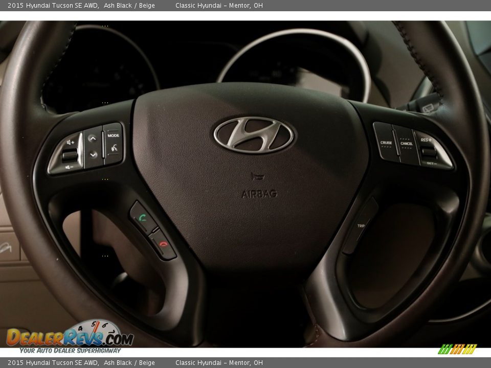 2015 Hyundai Tucson SE AWD Ash Black / Beige Photo #7