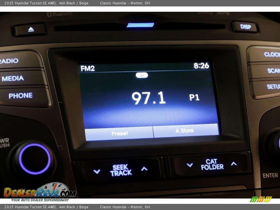 2015 Hyundai Tucson SE AWD Ash Black / Beige Photo #10