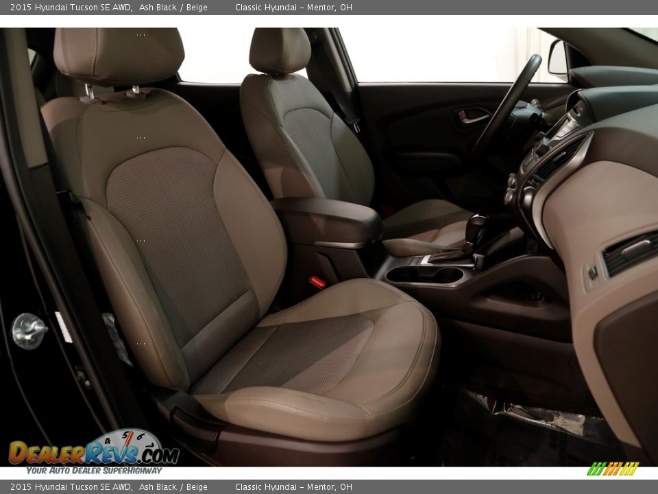 2015 Hyundai Tucson SE AWD Ash Black / Beige Photo #14