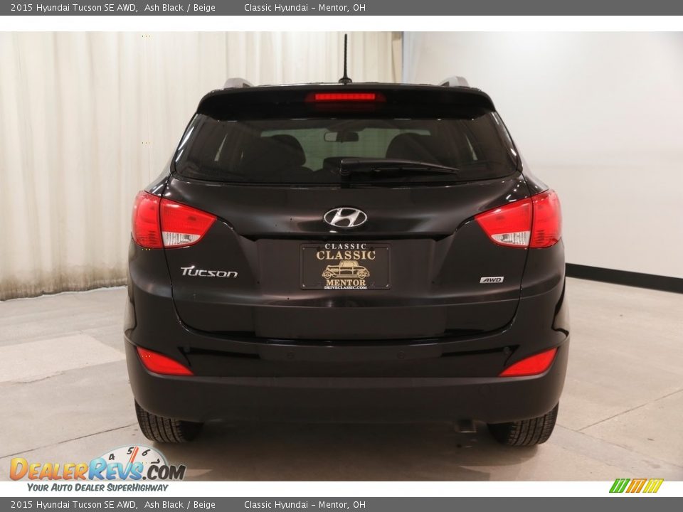 2015 Hyundai Tucson SE AWD Ash Black / Beige Photo #17