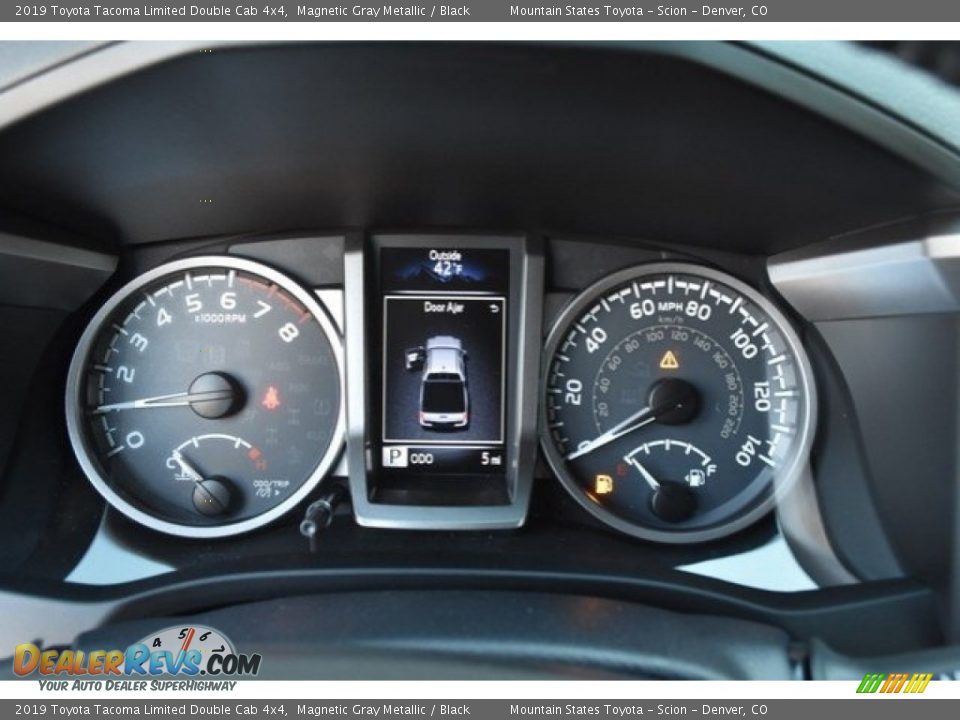 2019 Toyota Tacoma Limited Double Cab 4x4 Magnetic Gray Metallic / Black Photo #28