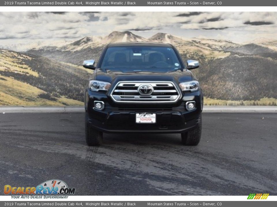 2019 Toyota Tacoma Limited Double Cab 4x4 Midnight Black Metallic / Black Photo #2