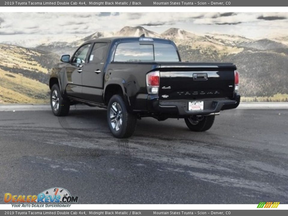 2019 Toyota Tacoma Limited Double Cab 4x4 Midnight Black Metallic / Black Photo #3