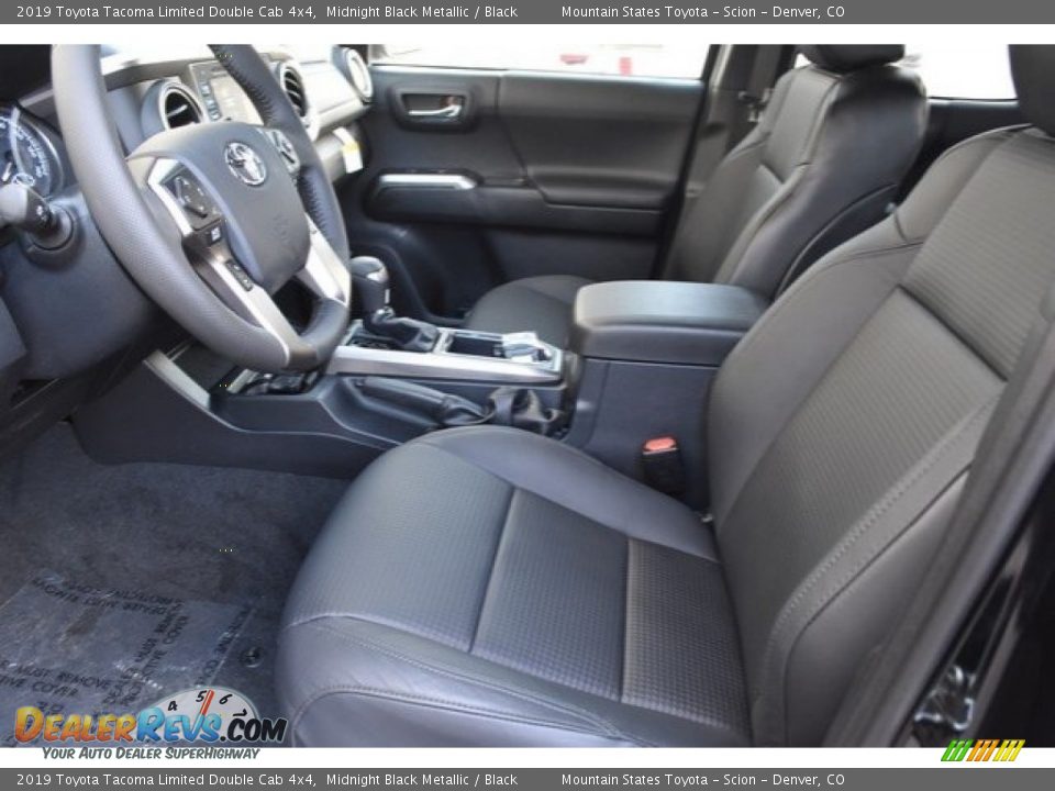 2019 Toyota Tacoma Limited Double Cab 4x4 Midnight Black Metallic / Black Photo #6