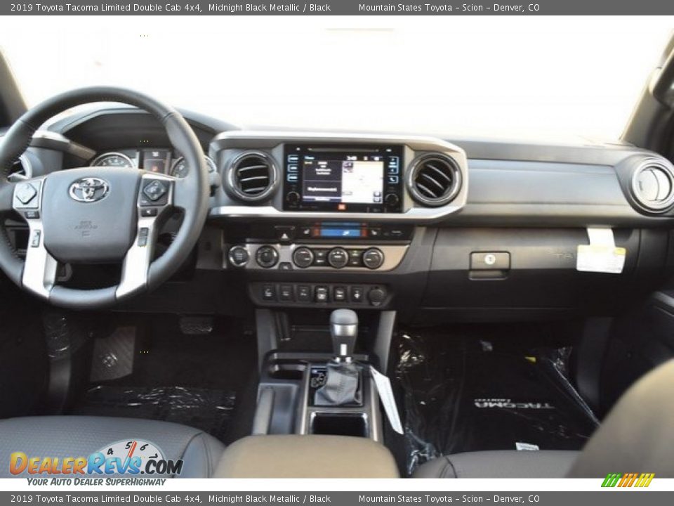 2019 Toyota Tacoma Limited Double Cab 4x4 Midnight Black Metallic / Black Photo #8