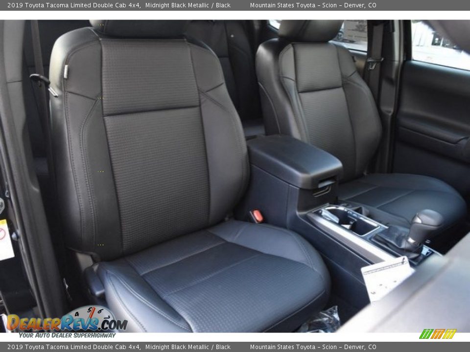 2019 Toyota Tacoma Limited Double Cab 4x4 Midnight Black Metallic / Black Photo #13