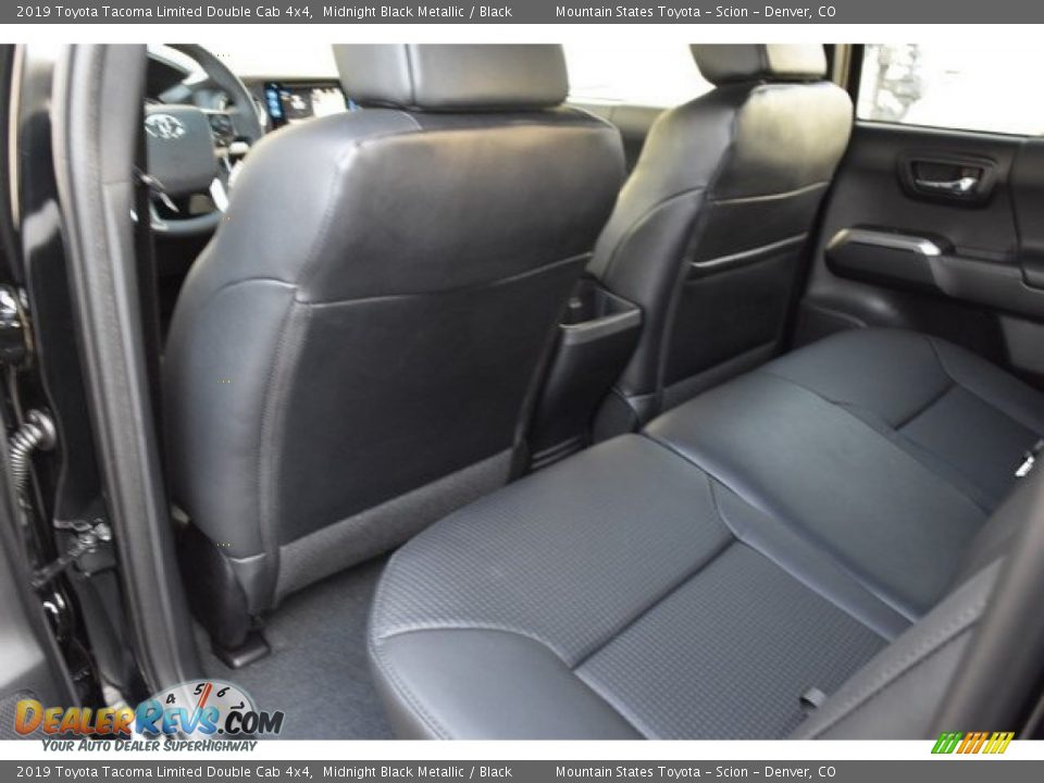 2019 Toyota Tacoma Limited Double Cab 4x4 Midnight Black Metallic / Black Photo #14