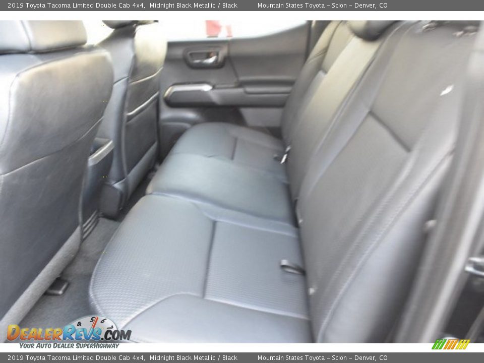 2019 Toyota Tacoma Limited Double Cab 4x4 Midnight Black Metallic / Black Photo #15