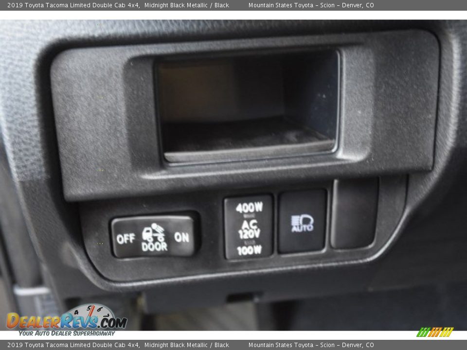 2019 Toyota Tacoma Limited Double Cab 4x4 Midnight Black Metallic / Black Photo #25