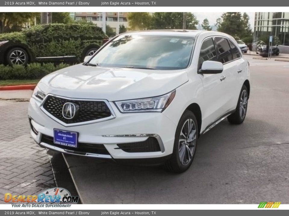 2019 Acura MDX White Diamond Pearl / Ebony Photo #3