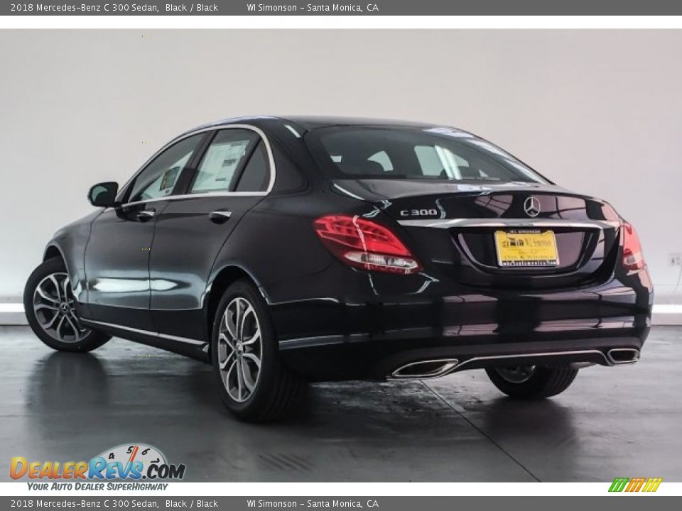 2018 Mercedes-Benz C 300 Sedan Black / Black Photo #3