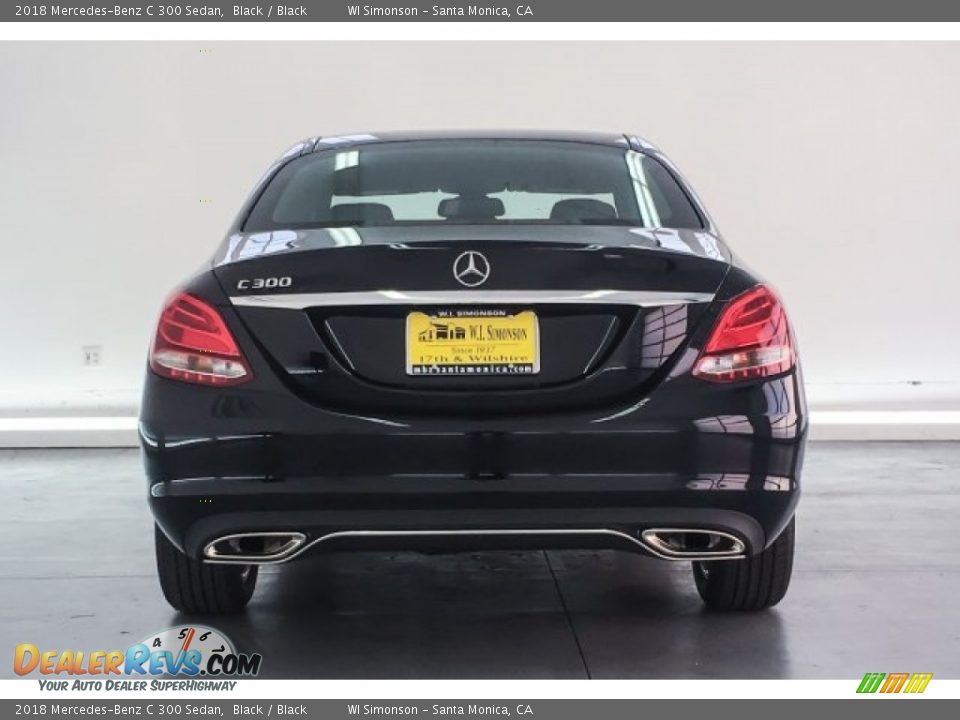 2018 Mercedes-Benz C 300 Sedan Black / Black Photo #4