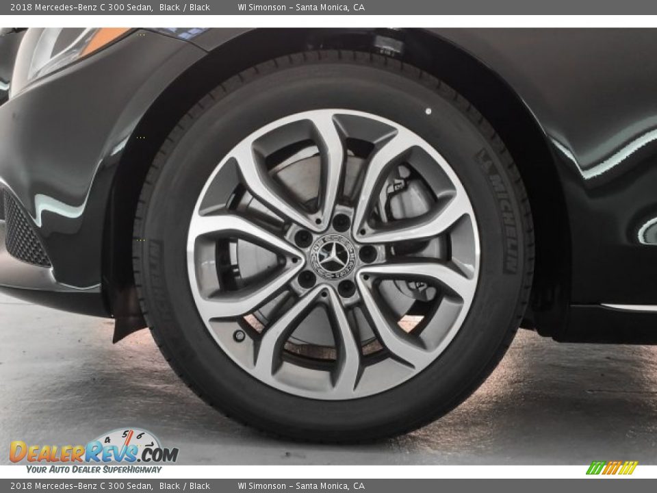 2018 Mercedes-Benz C 300 Sedan Black / Black Photo #9
