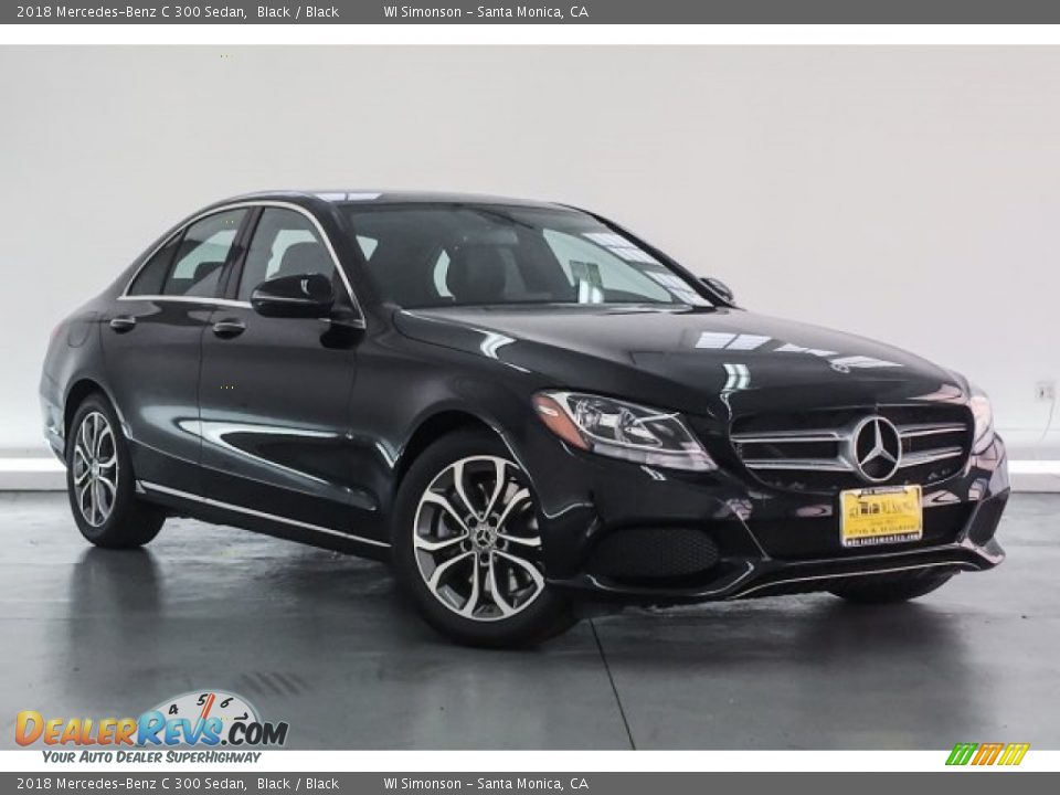 2018 Mercedes-Benz C 300 Sedan Black / Black Photo #12