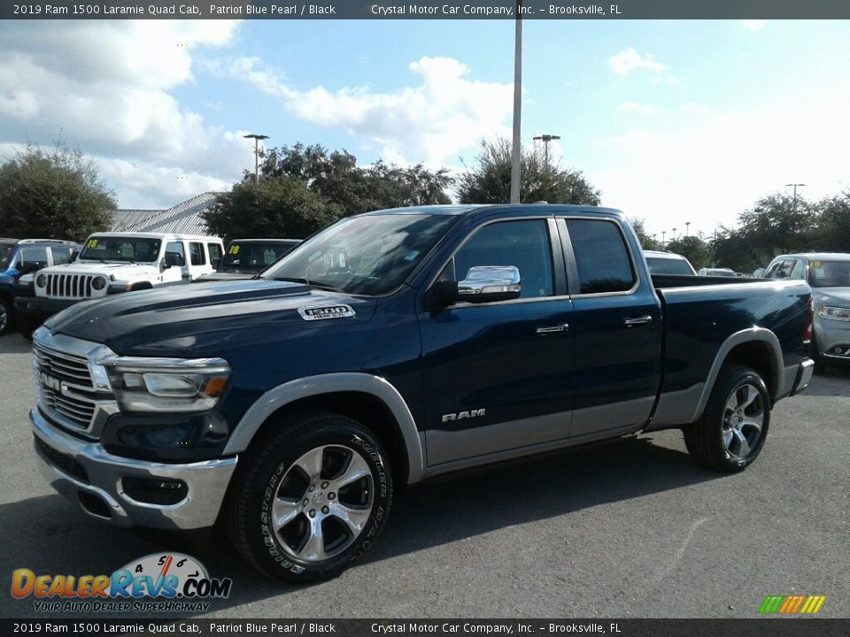 2019 Ram 1500 Laramie Quad Cab Patriot Blue Pearl / Black Photo #1