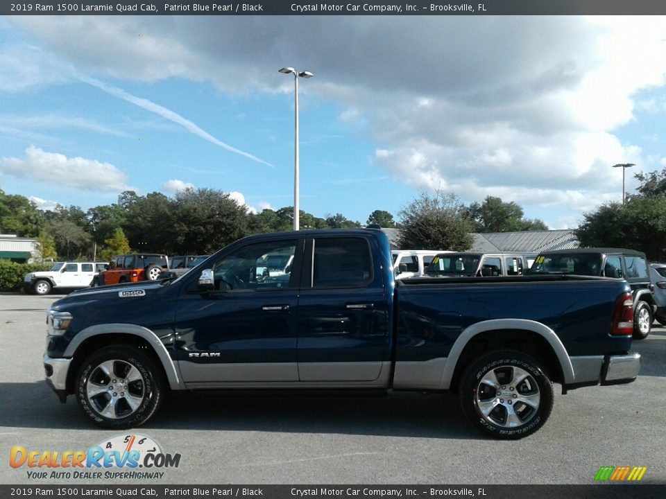 2019 Ram 1500 Laramie Quad Cab Patriot Blue Pearl / Black Photo #2