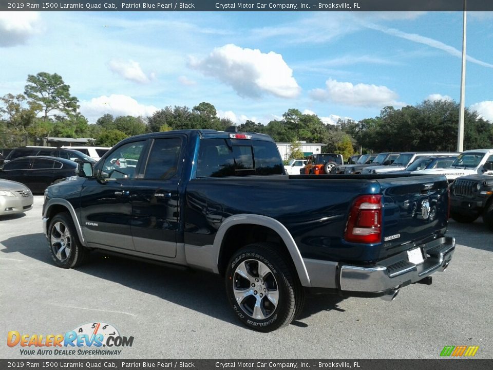 2019 Ram 1500 Laramie Quad Cab Patriot Blue Pearl / Black Photo #3