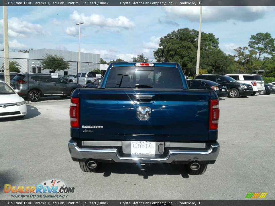 2019 Ram 1500 Laramie Quad Cab Patriot Blue Pearl / Black Photo #4