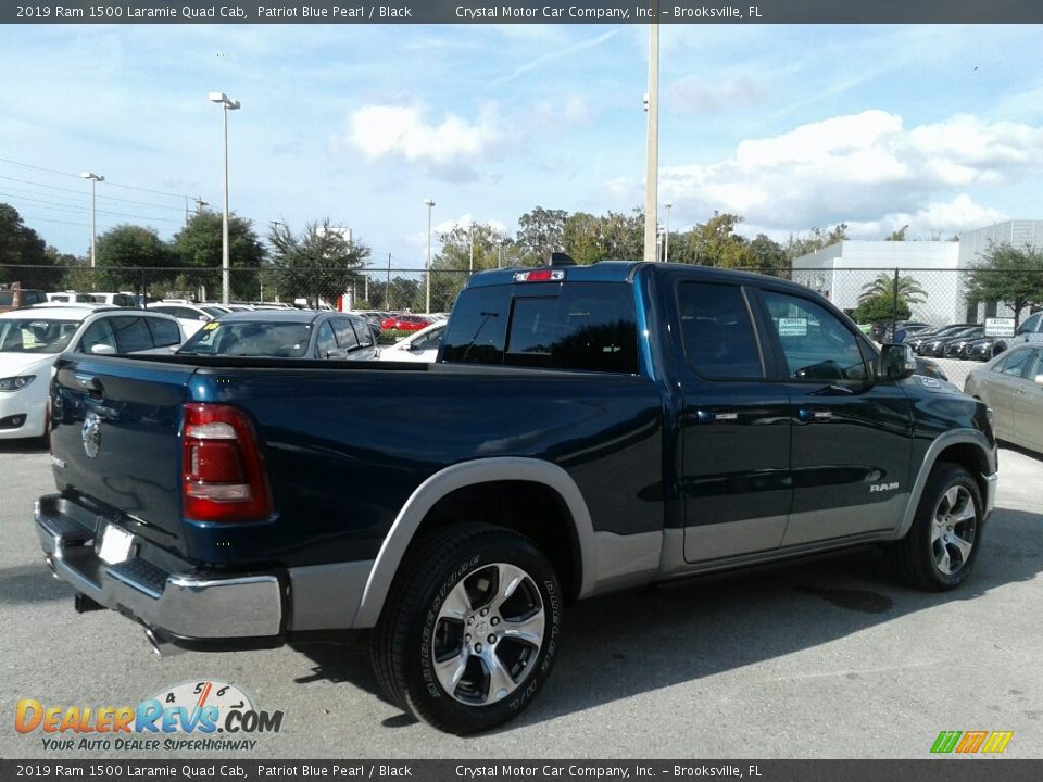 2019 Ram 1500 Laramie Quad Cab Patriot Blue Pearl / Black Photo #5