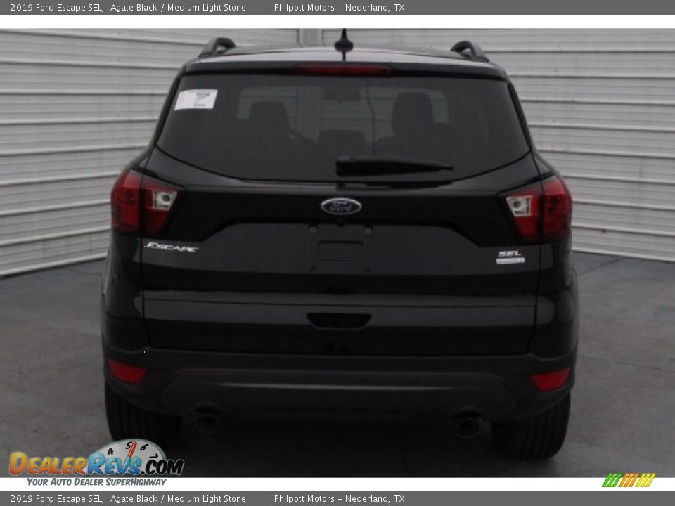 2019 Ford Escape SEL Agate Black / Medium Light Stone Photo #8