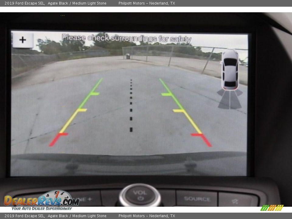 2019 Ford Escape SEL Agate Black / Medium Light Stone Photo #15