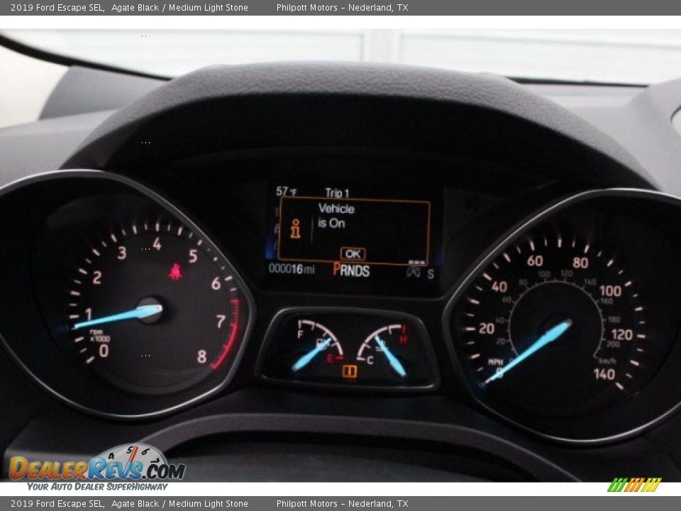 2019 Ford Escape SEL Agate Black / Medium Light Stone Photo #21