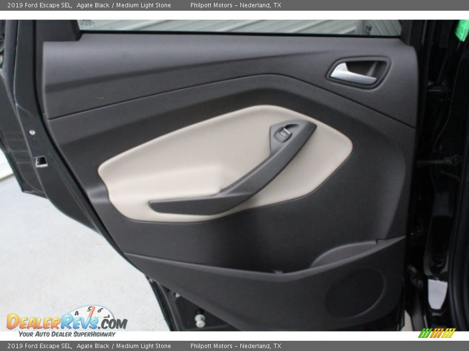 2019 Ford Escape SEL Agate Black / Medium Light Stone Photo #23