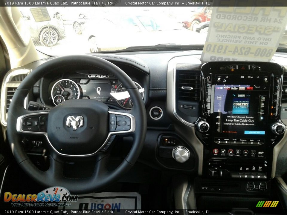 2019 Ram 1500 Laramie Quad Cab Patriot Blue Pearl / Black Photo #13