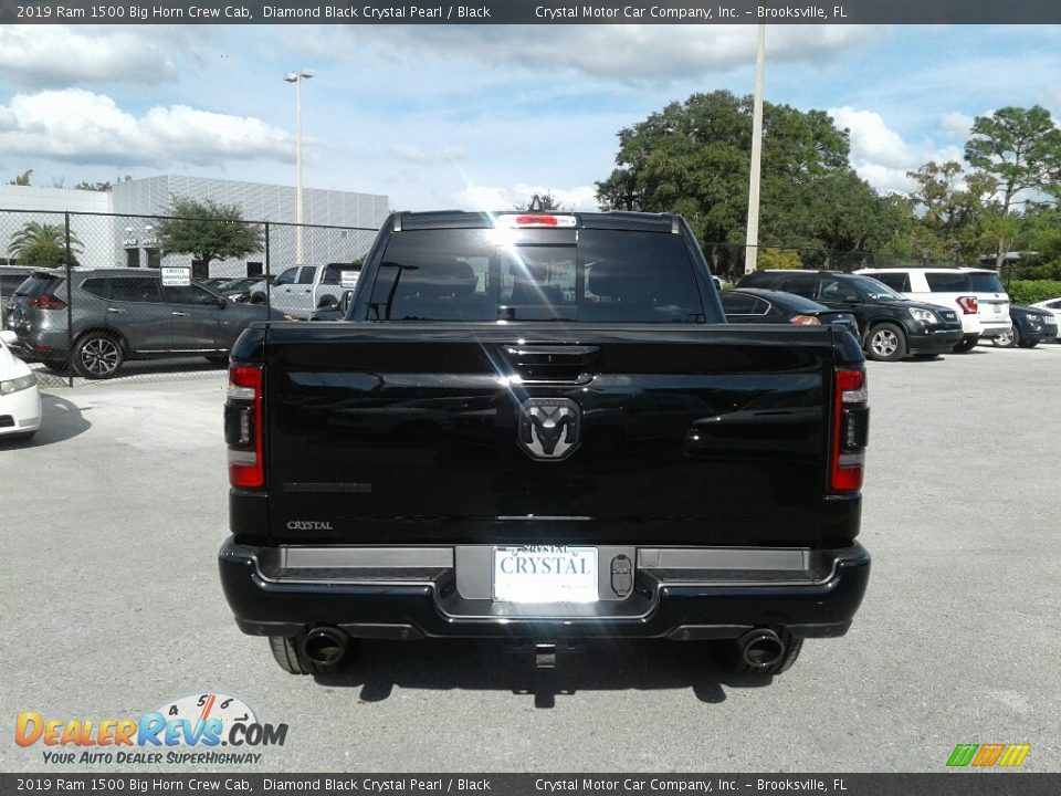 2019 Ram 1500 Big Horn Crew Cab Diamond Black Crystal Pearl / Black Photo #4