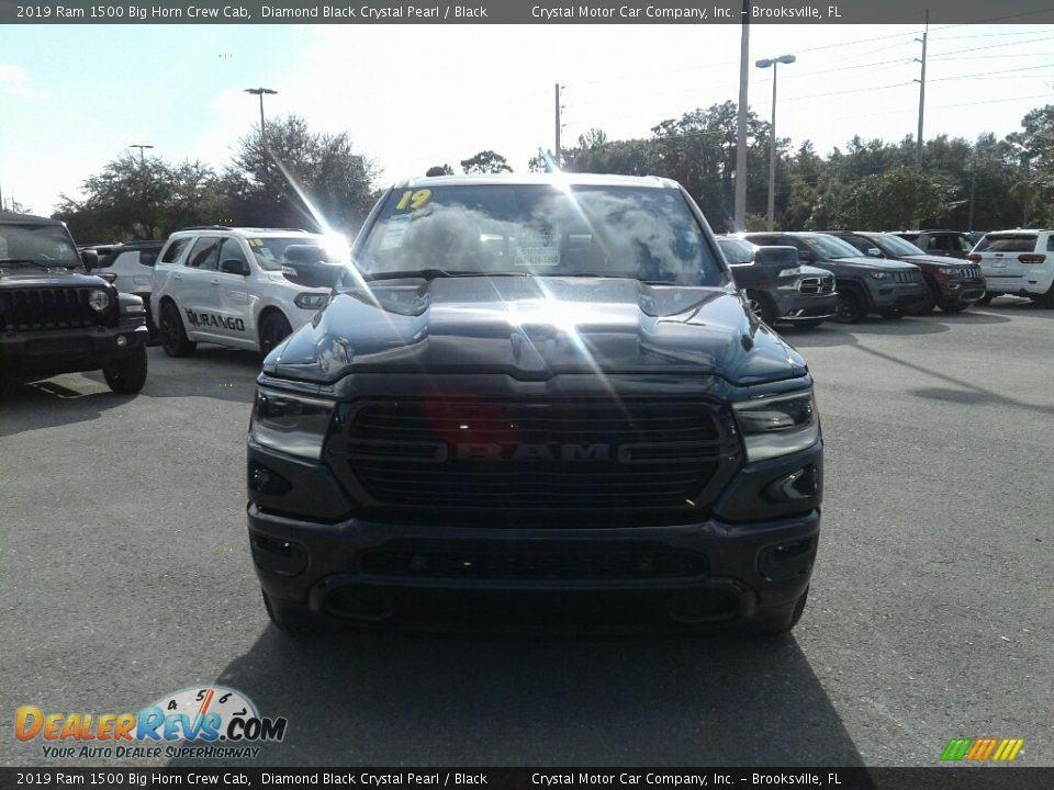 2019 Ram 1500 Big Horn Crew Cab Diamond Black Crystal Pearl / Black Photo #8