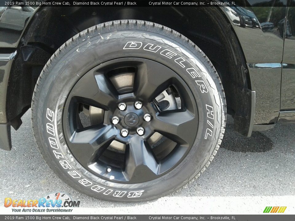 2019 Ram 1500 Big Horn Crew Cab Diamond Black Crystal Pearl / Black Photo #20