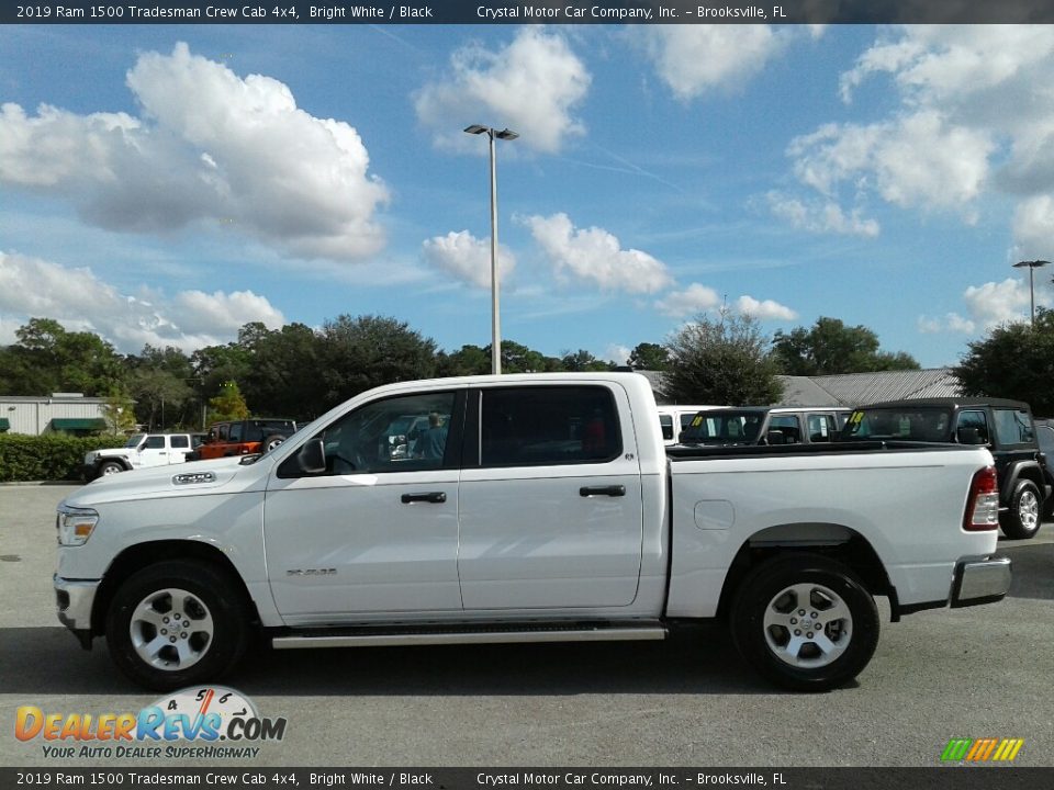 2019 Ram 1500 Tradesman Crew Cab 4x4 Bright White / Black Photo #2