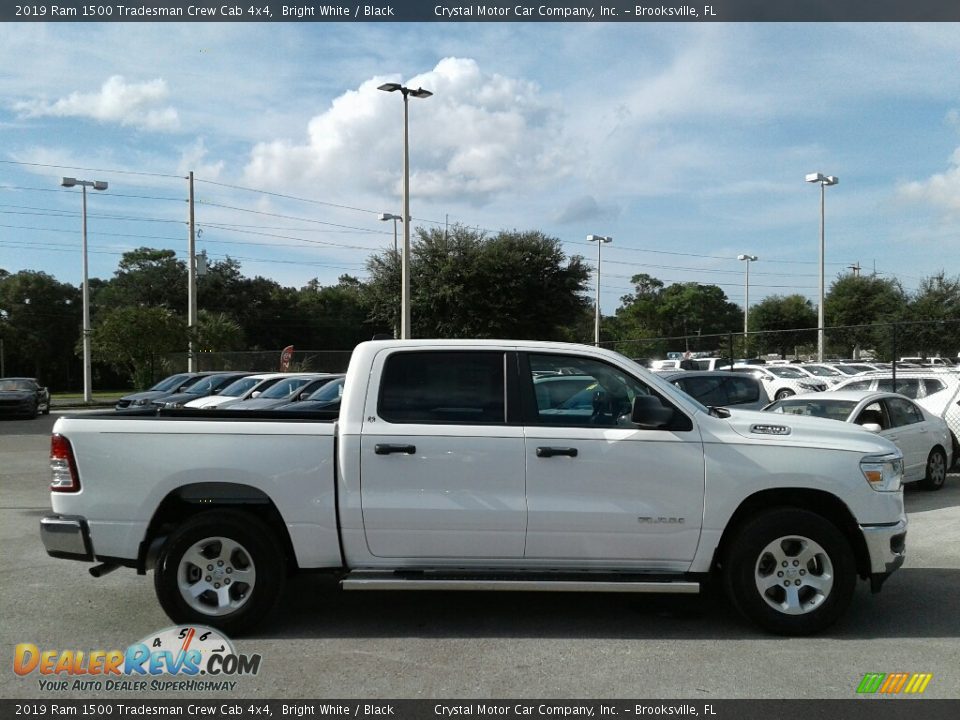 2019 Ram 1500 Tradesman Crew Cab 4x4 Bright White / Black Photo #6