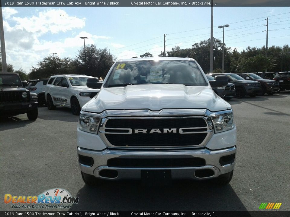 2019 Ram 1500 Tradesman Crew Cab 4x4 Bright White / Black Photo #8